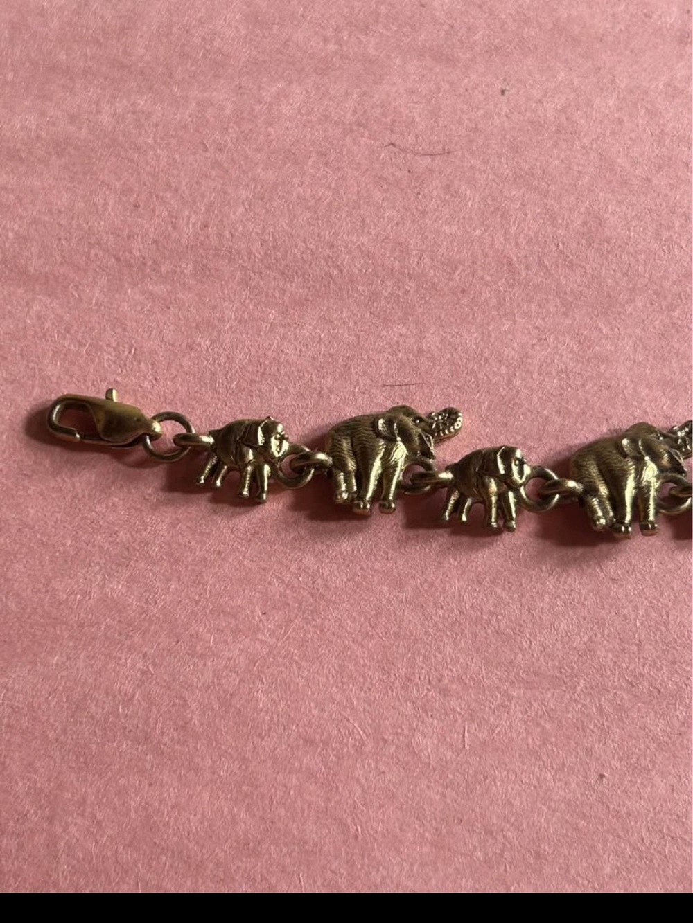 Vintage Women’s Elephant Bracelet with extender if needed